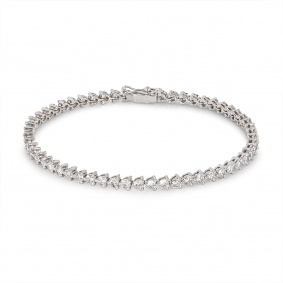 White Gold Diamond Tennis Bracelet 4.50ct